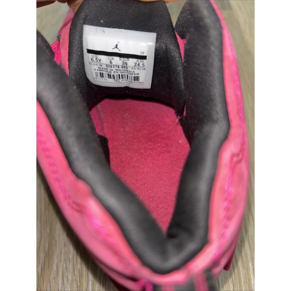 Jordan Jumpman Team II GG Rush Pink/Black GS 820276 600 Kids Size 6.5 - Picture 7 of 9
